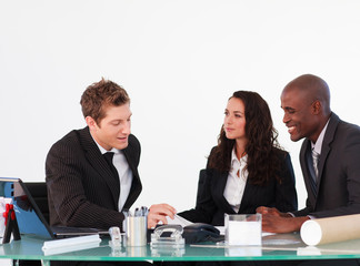 Business people discussing in a meeting