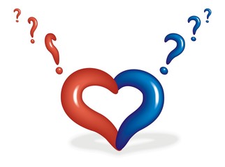 Heart with a question mark