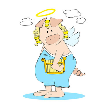Angel pig