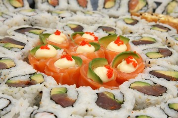 Decorative Sushi and Rice