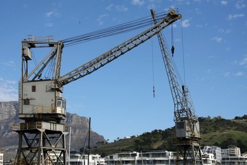 Fototapeta na wymiar Industrial Cranes