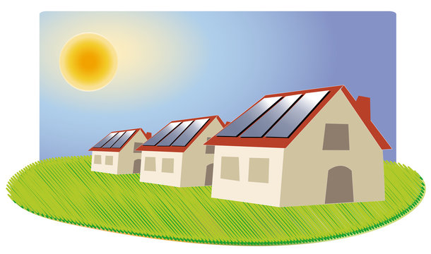 lotissement maisons à panneaux solaire
