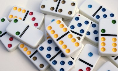 Pile of dominoes