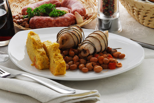 Pucia e fasoeu - Intingolo con fagioli e polenta - Lombardia