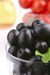 black olives close up