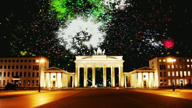 Feuerwerk über Berlin