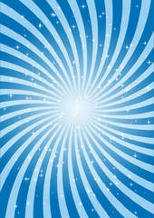 Blue twist and glitters