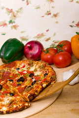 Delicious supreme pizza