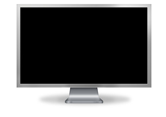 Blank computer screen