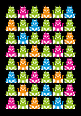 Naklejka premium pattern game