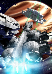 Fototapeta premium space war