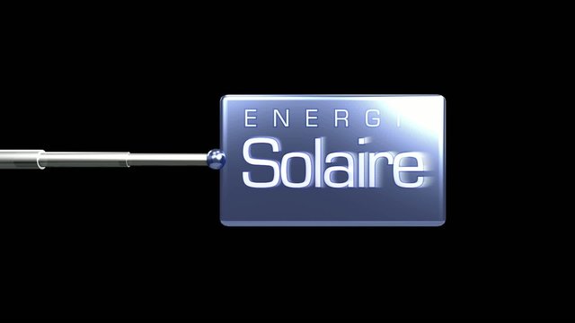 Panneau energie solaire 3D