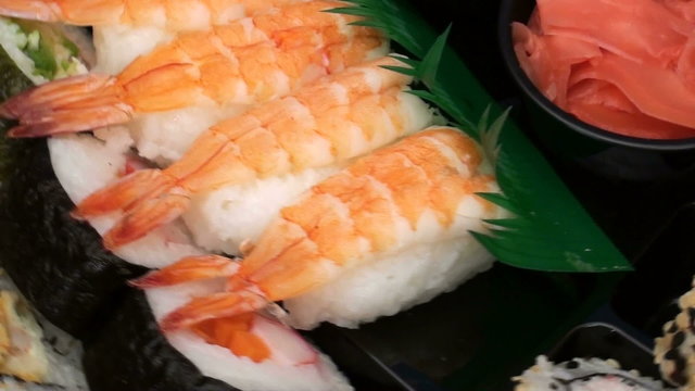 Sushi display seamless loop - HD