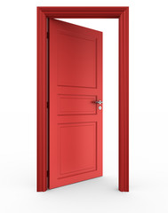 Open red door - 14585552