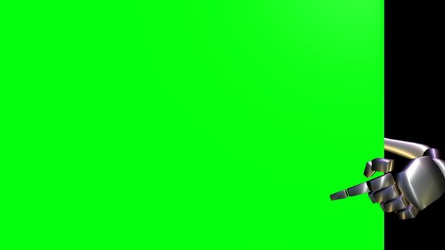 Zeige Finger  -  Green Screen - freigestellt