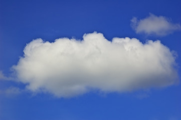 White cloud on blue sky