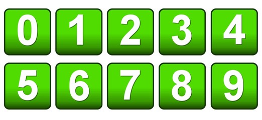 bouton chiffre web 2.0