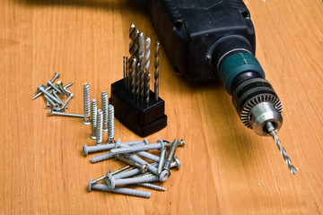 drill and screws
