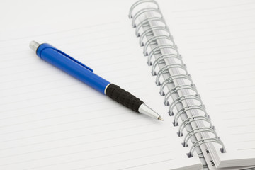 pen and notebook