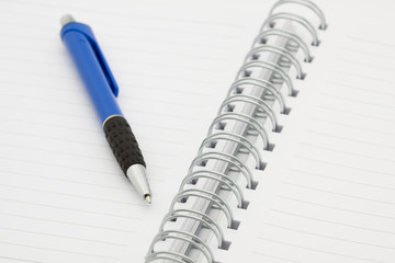 pen and notebook