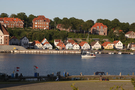 S&oslash;nderborg (Sonderburg) is a danish town