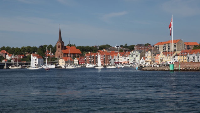 S&oslash;nderborg (Sonderburg) is a danish town