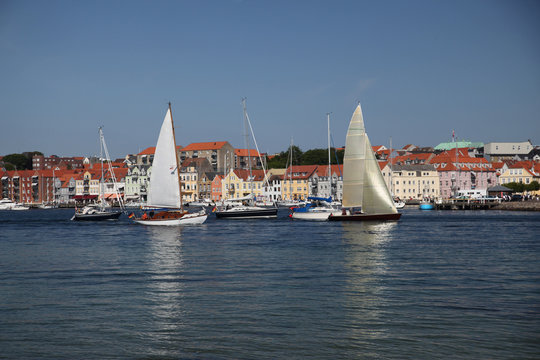 S&oslash;nderborg (Sonderburg) is a danish town