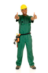 Black construction worker