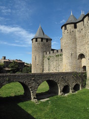 Fototapeta na wymiar forteresse de Carcassonne