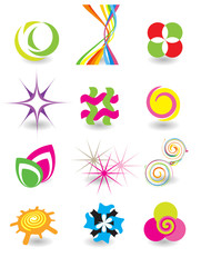 Set of elements for design