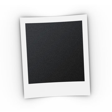 Polaroid print template with shadow