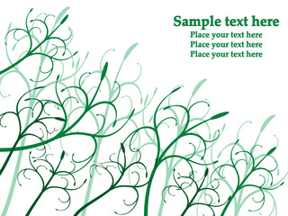 Green leafs background