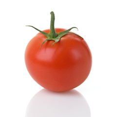 Red Ripe Tomato With Stem