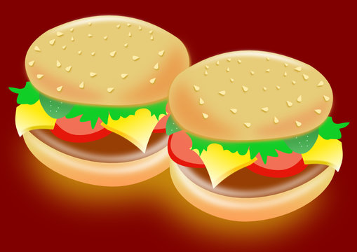 Fast Food 2 Hamburger