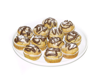 Plateful of delicious muffins