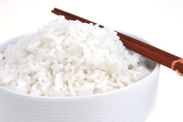 white cooked china rice