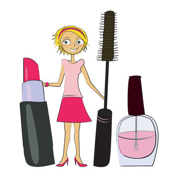 femme maquillage