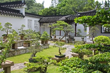 Badezimmer Foto Rückwand Chinesischer Garten in Singapur © Manuela Schueler