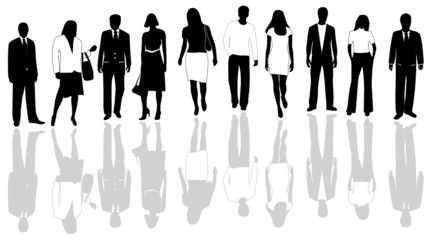 Illustration of business people