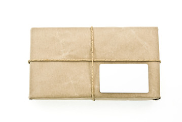 Shipping package sent through the mail