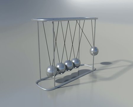 balancing balls Newton's cradle