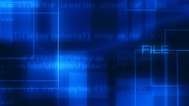 Abstract digital background with computer slogans