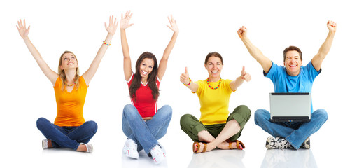 Happy people
