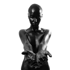 Poster Im Rahmen Made up black woman © Egor Mayer