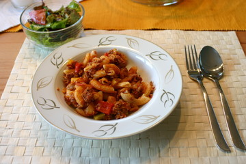 Nudeln mit Hackfleisch