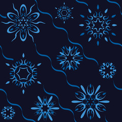 Seamless stylize floral pattern