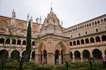 Naklejka premium Royal Monastery of Santa Maria de Guadalupe. Caceres, Spain