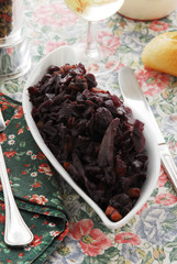 Cavolo cappuccio in agrodolce con pancetta e cipolla