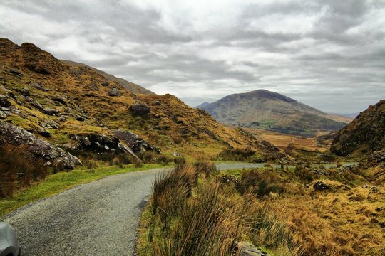 Road in hills of Dingle peninsula