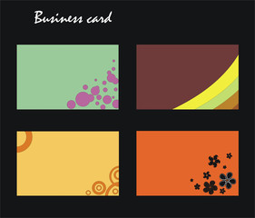 Collection vertical business cards
